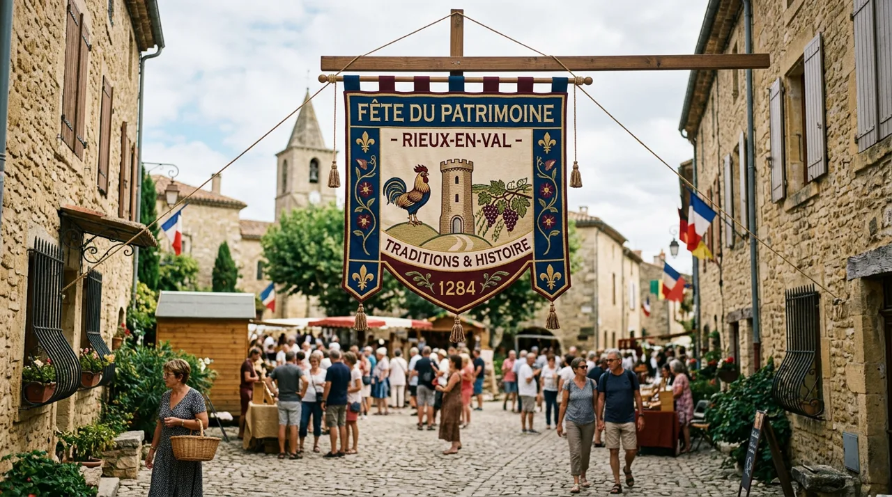 Présence institutionnelle de l'association lors d'un rassemblement patrimonial