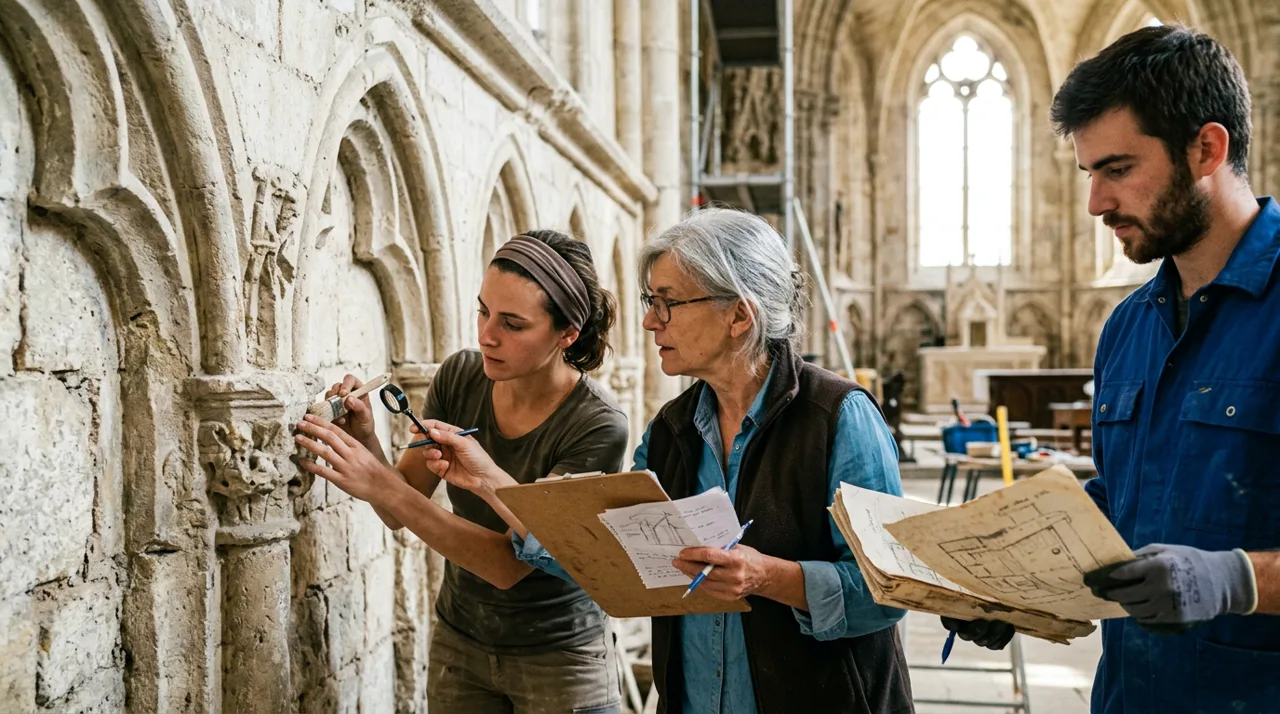 Atelier d'inventaire archéologique et sauvegarde lapidaire